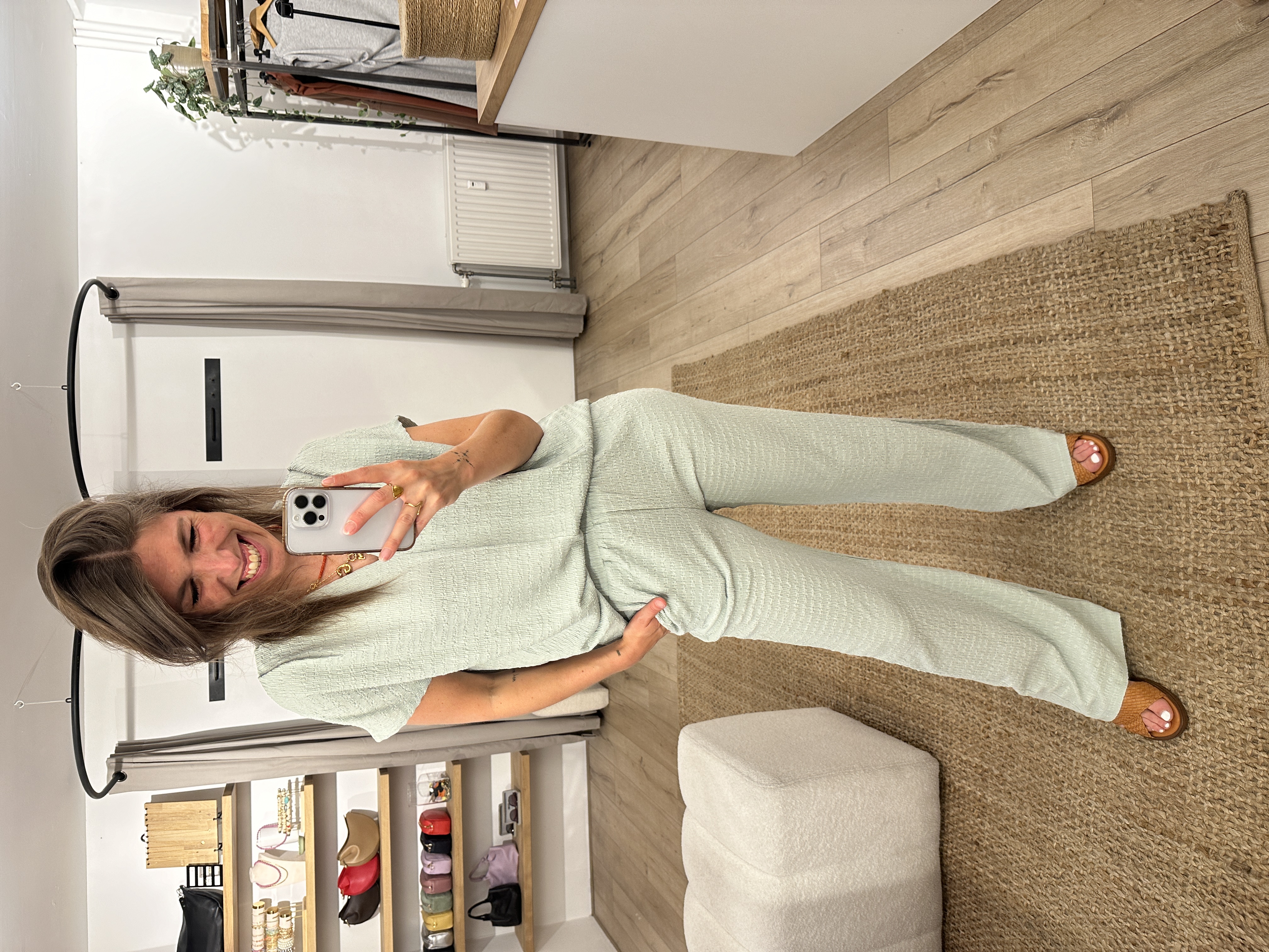 Crinkle set Azzurro - mint