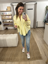 Cotton blouse - yellow