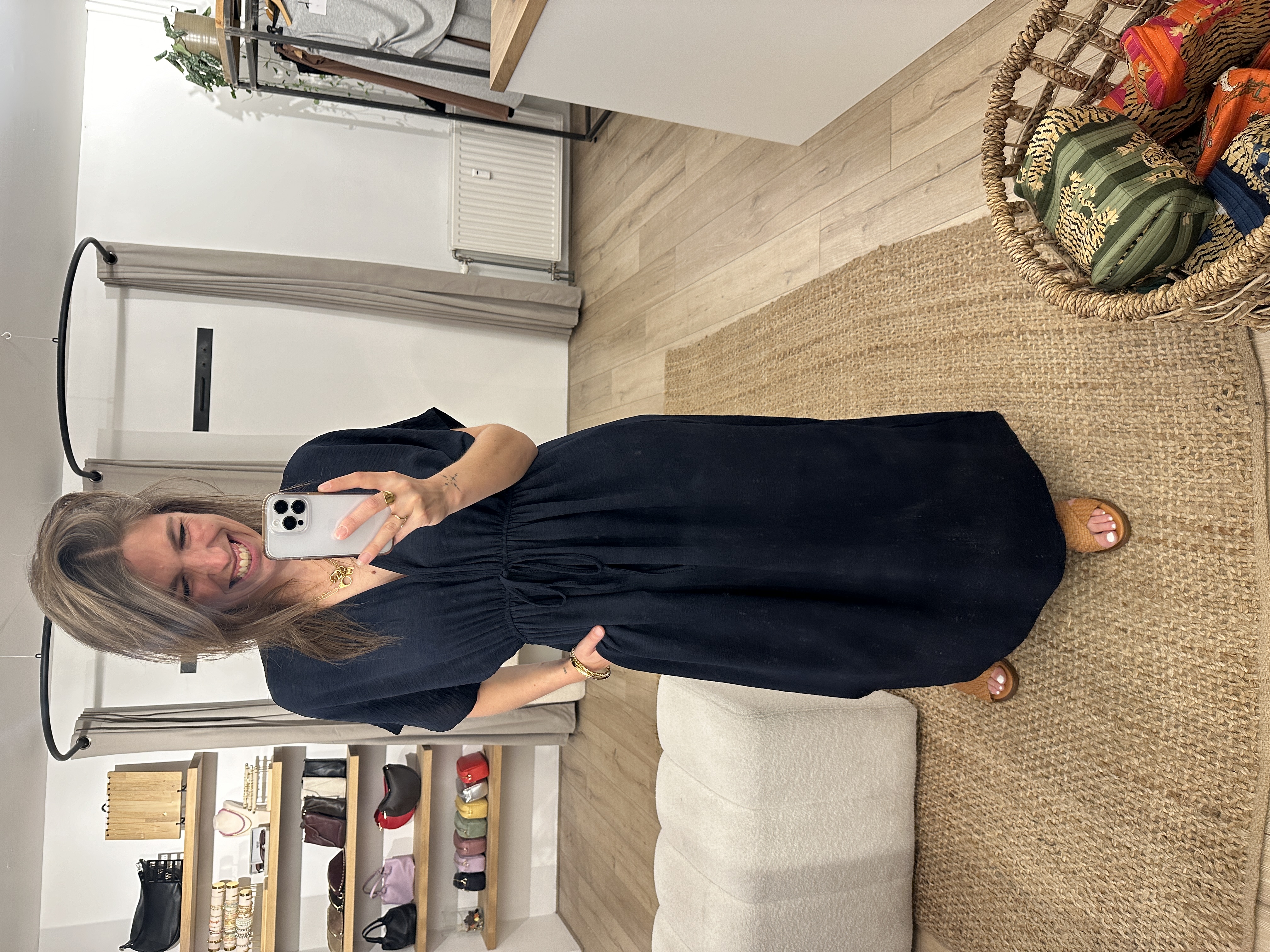 Basic maxi dress Azzurro - dark blue
