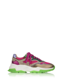 DWRS LABEL Chester sneakers - pink/green