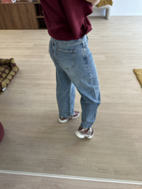 Balloon jeans Queen Hearts - mid blue