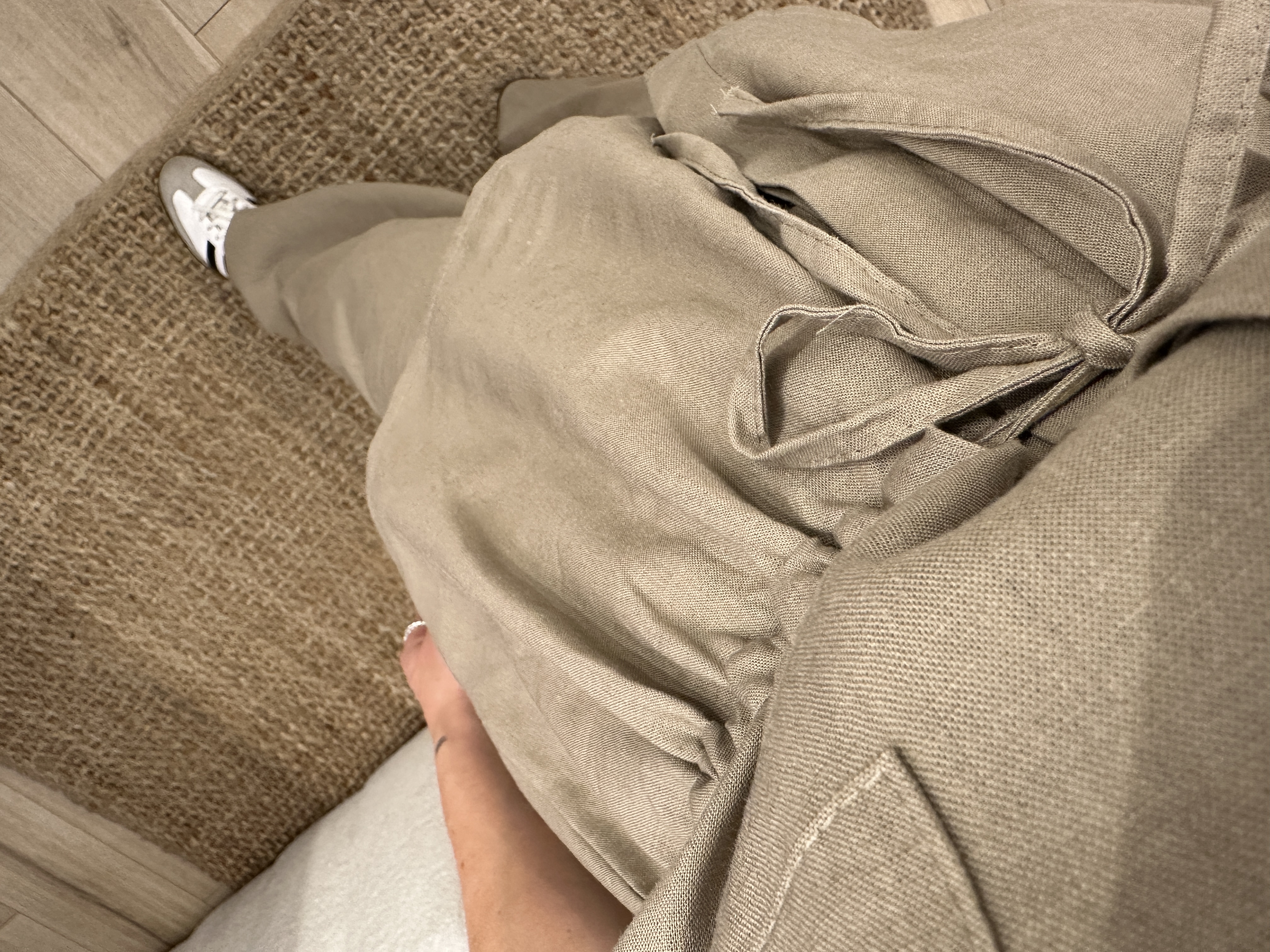 Linen set - taupe