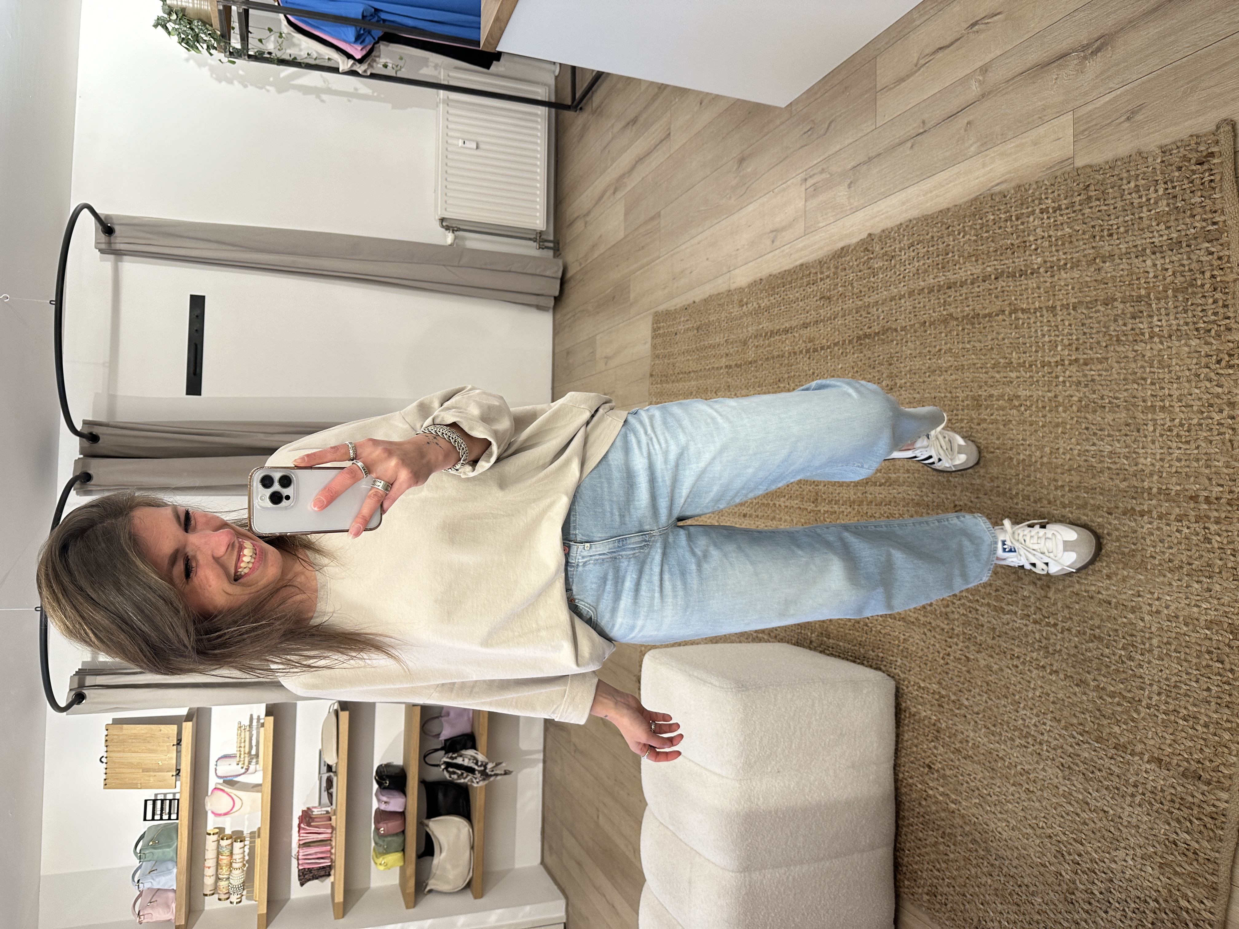 Loose longsleeve - taupe/beige