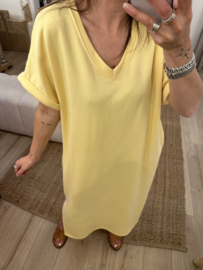Jog sweaterdress Azzurro - yellow
