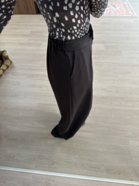 Pantalon fold Ambika - dark brown