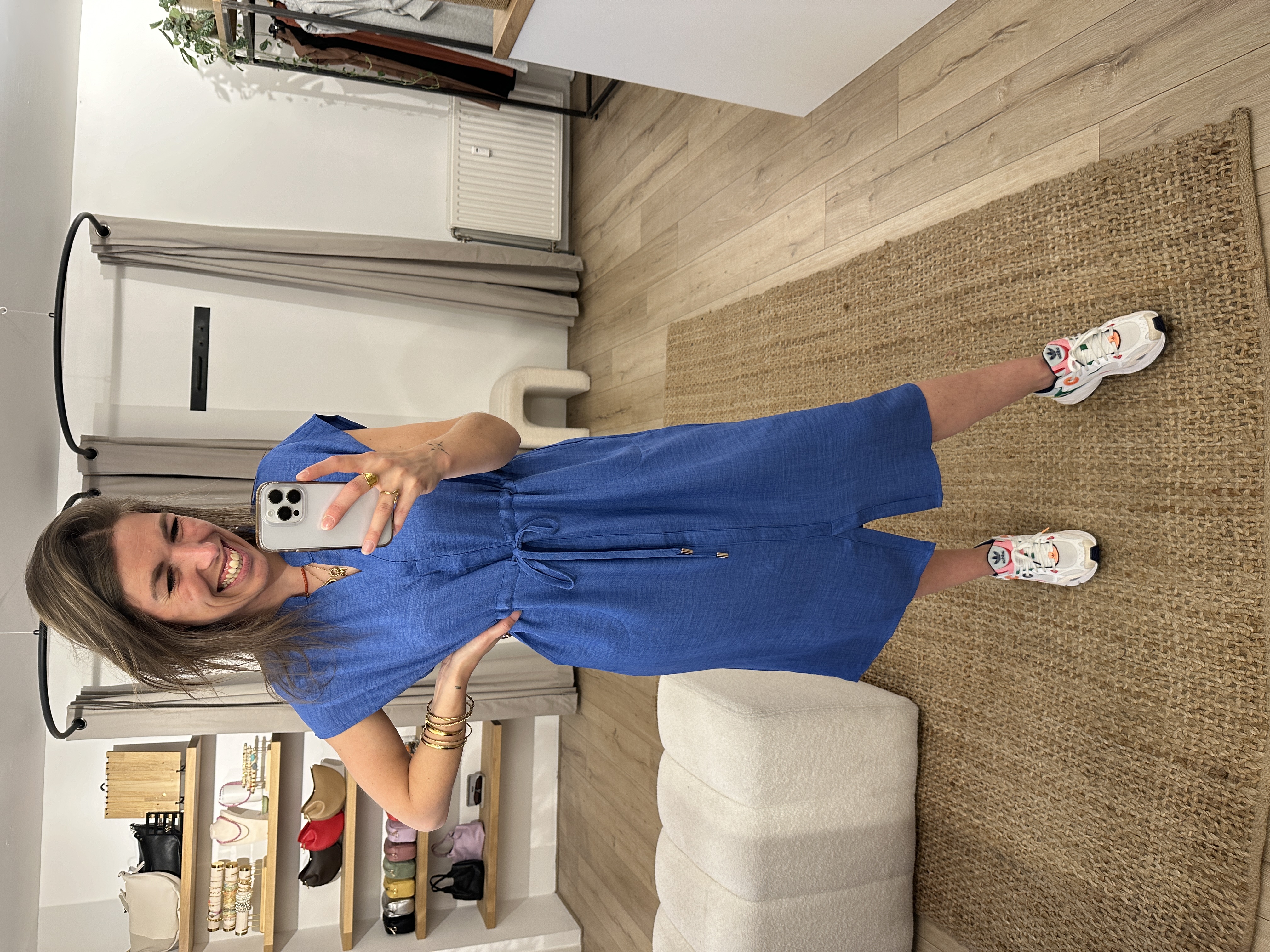 Basic dress Azzurro - blue
