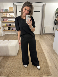 Basic pants Azzurro - black