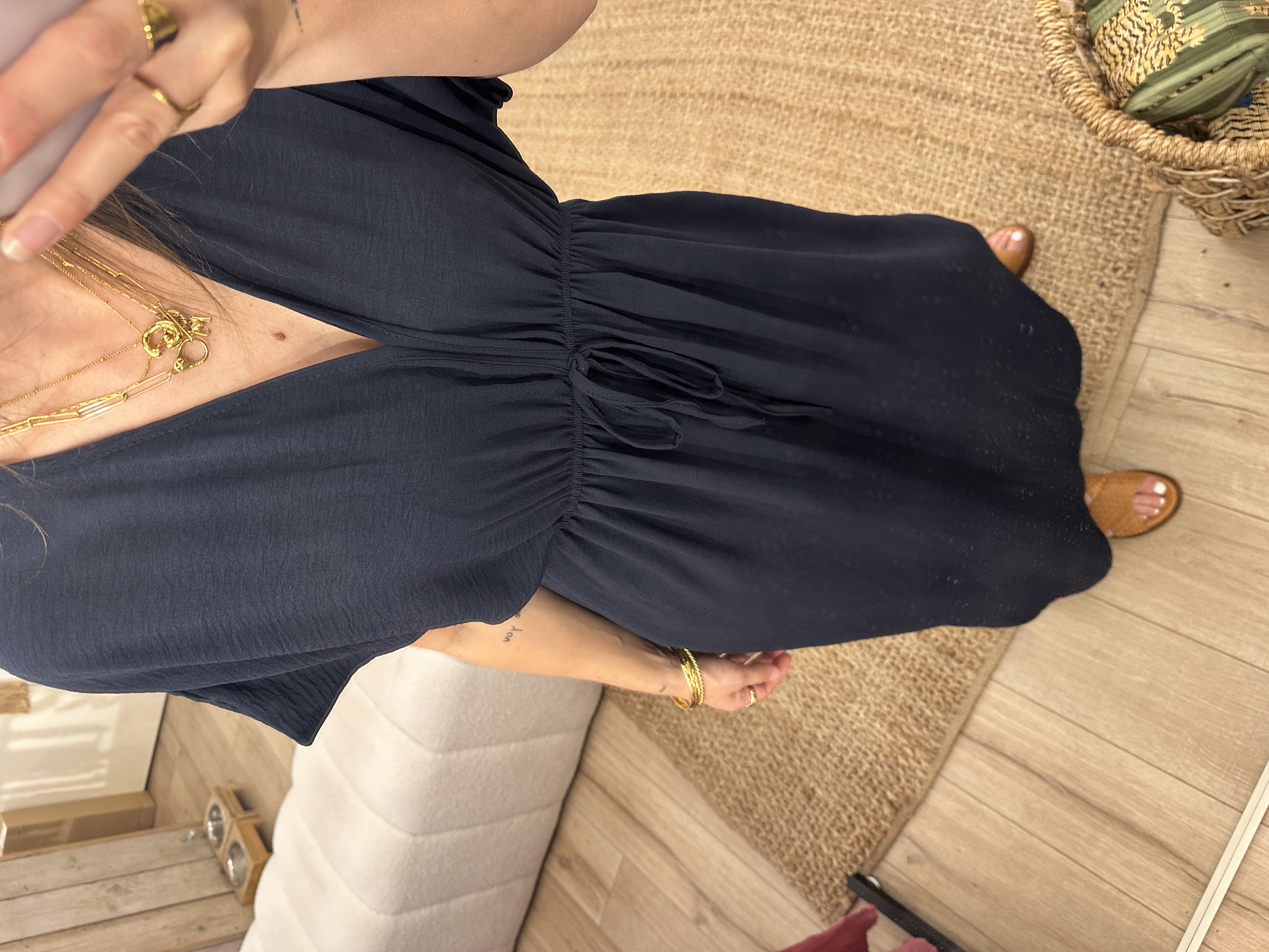 Basic maxi dress Azzurro - dark blue