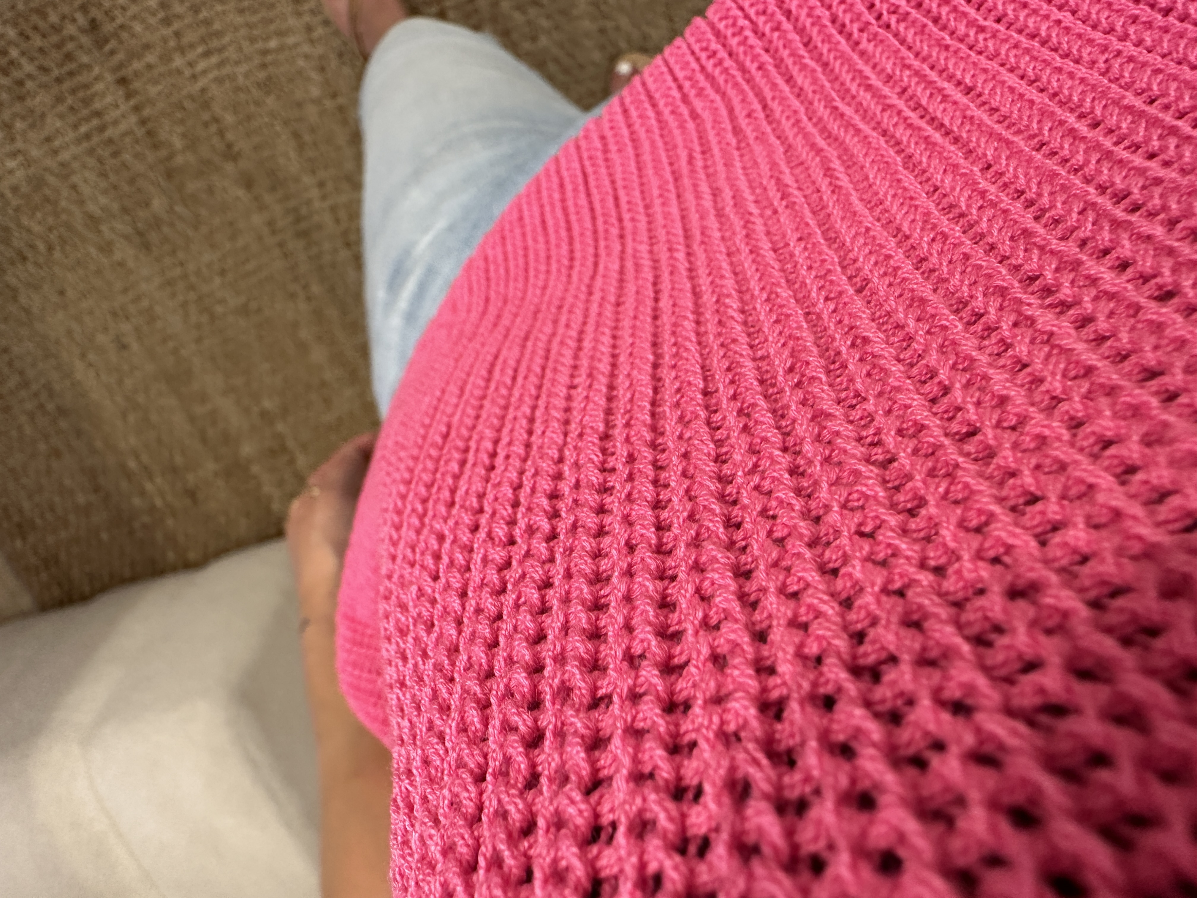 Knitted top Azzurro - pink