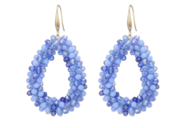 Beads earring - blue
