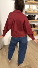 Double blouse Azzurro - bordeaux
