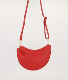 Leather cookie bag - red