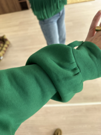 Fringe sweater - green