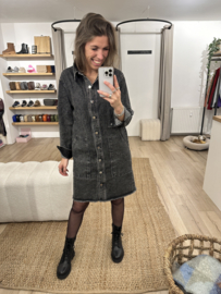 Denim dress Azzurro - black/grey
