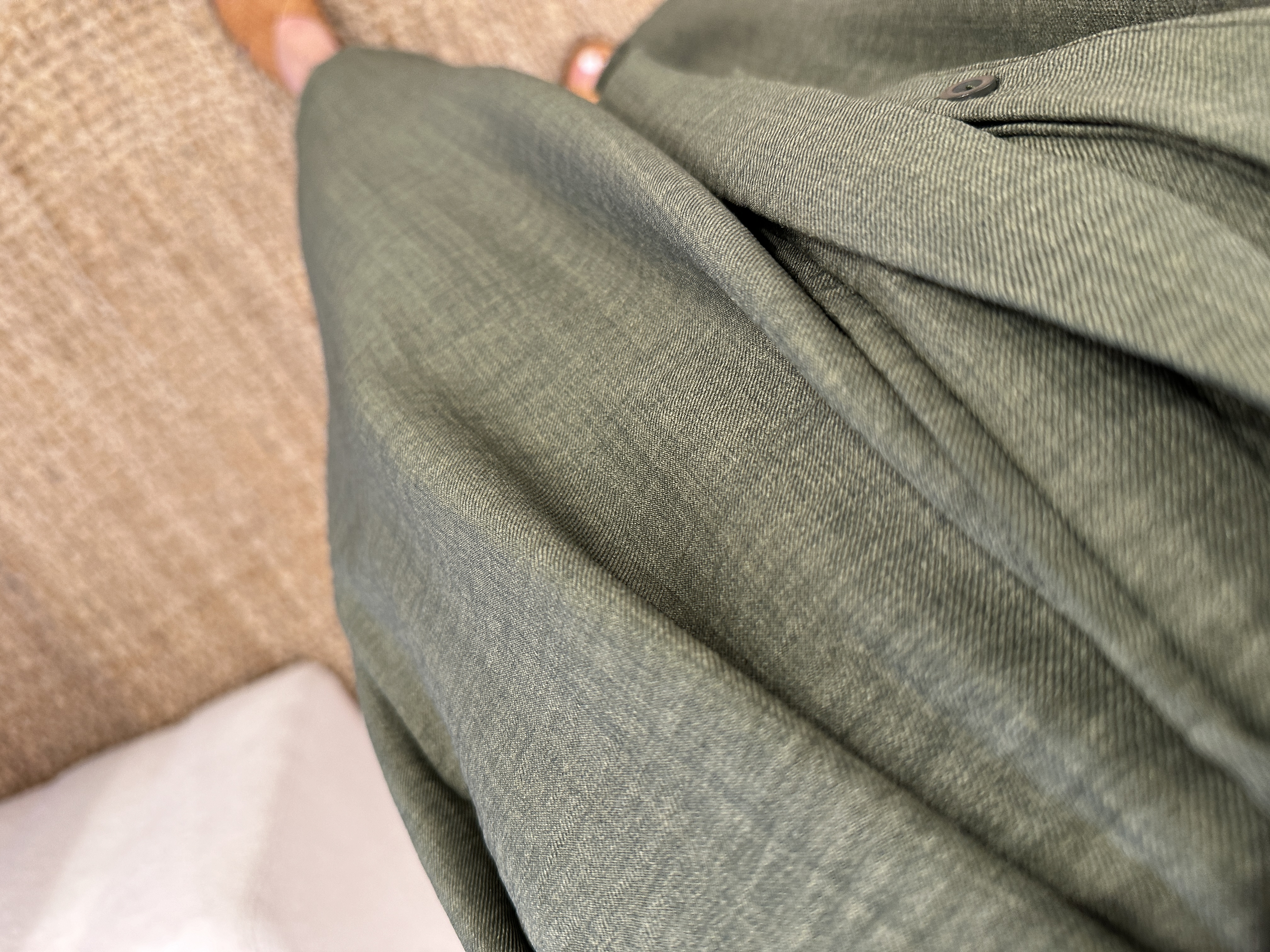 Basic pocket dress Azzurro - army green