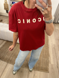 Iconic tee Ambika - dark red