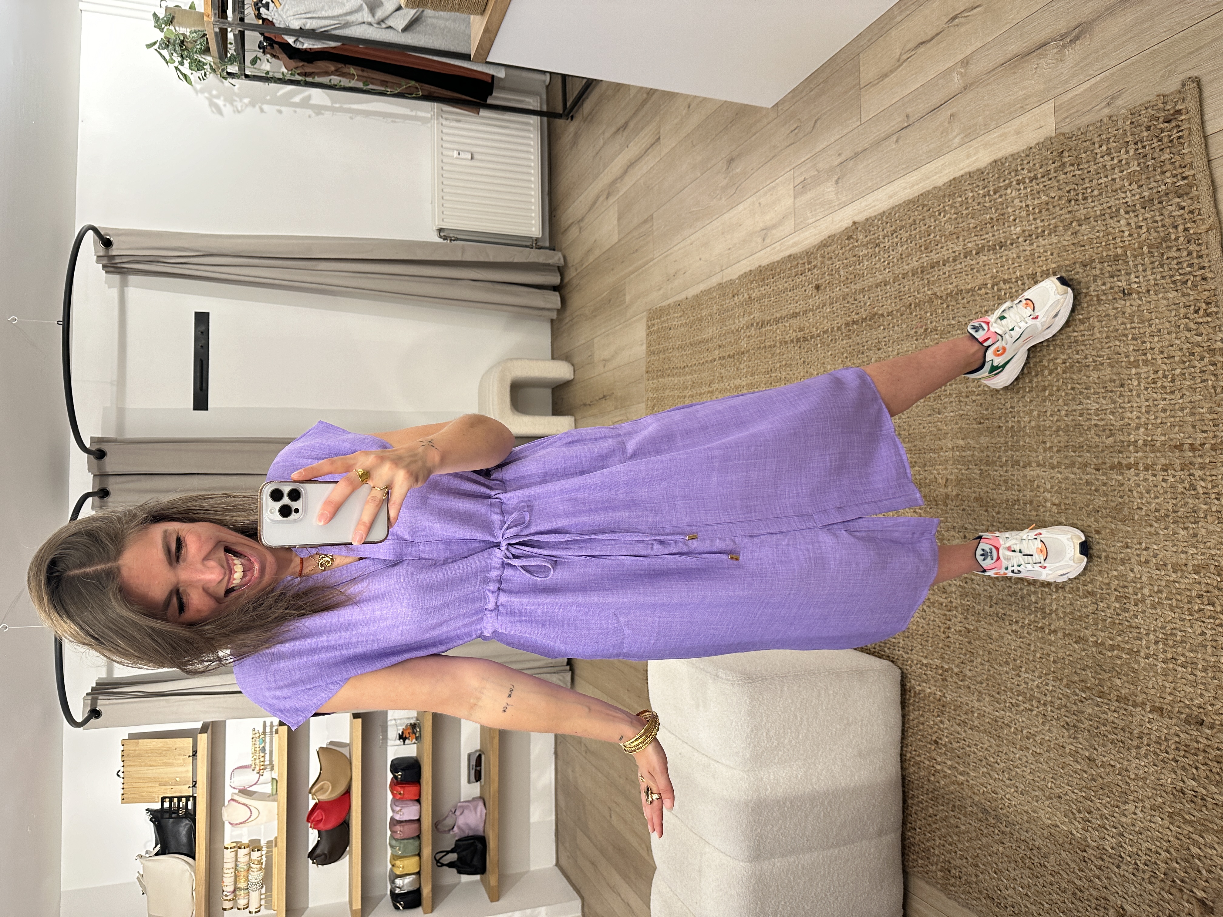 Basic dress Azzurro - lila