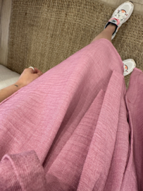 Basic pocket dress Azzurro - pink