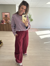 Parachut cord pants Azzurro - bordeaux