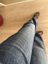Straight pocket jeans Queen Hearts - dark blue