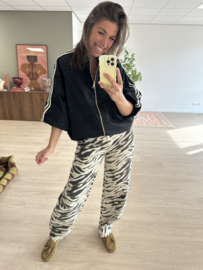 Print barrel jeans Laulia - naturel