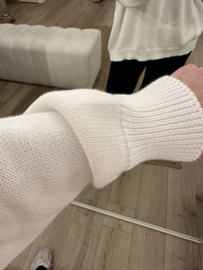 Flag knitted pull Azzurro - naturel