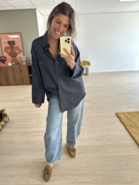 Balloon jeans Queen Hearts - mid blue