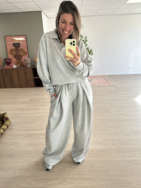 Soft fold pants - grey