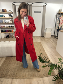 Mantel oversized jacket Azzurro - red