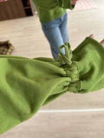 Bow cotton sweater Azzurro - green