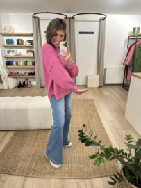 Knitted pull Azzurro - pink