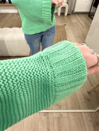 Knitted pull Azzurro - green