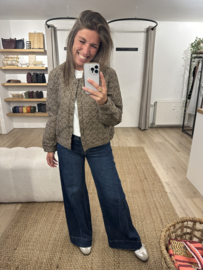 Heart jacket Azzurro - brown/taupe