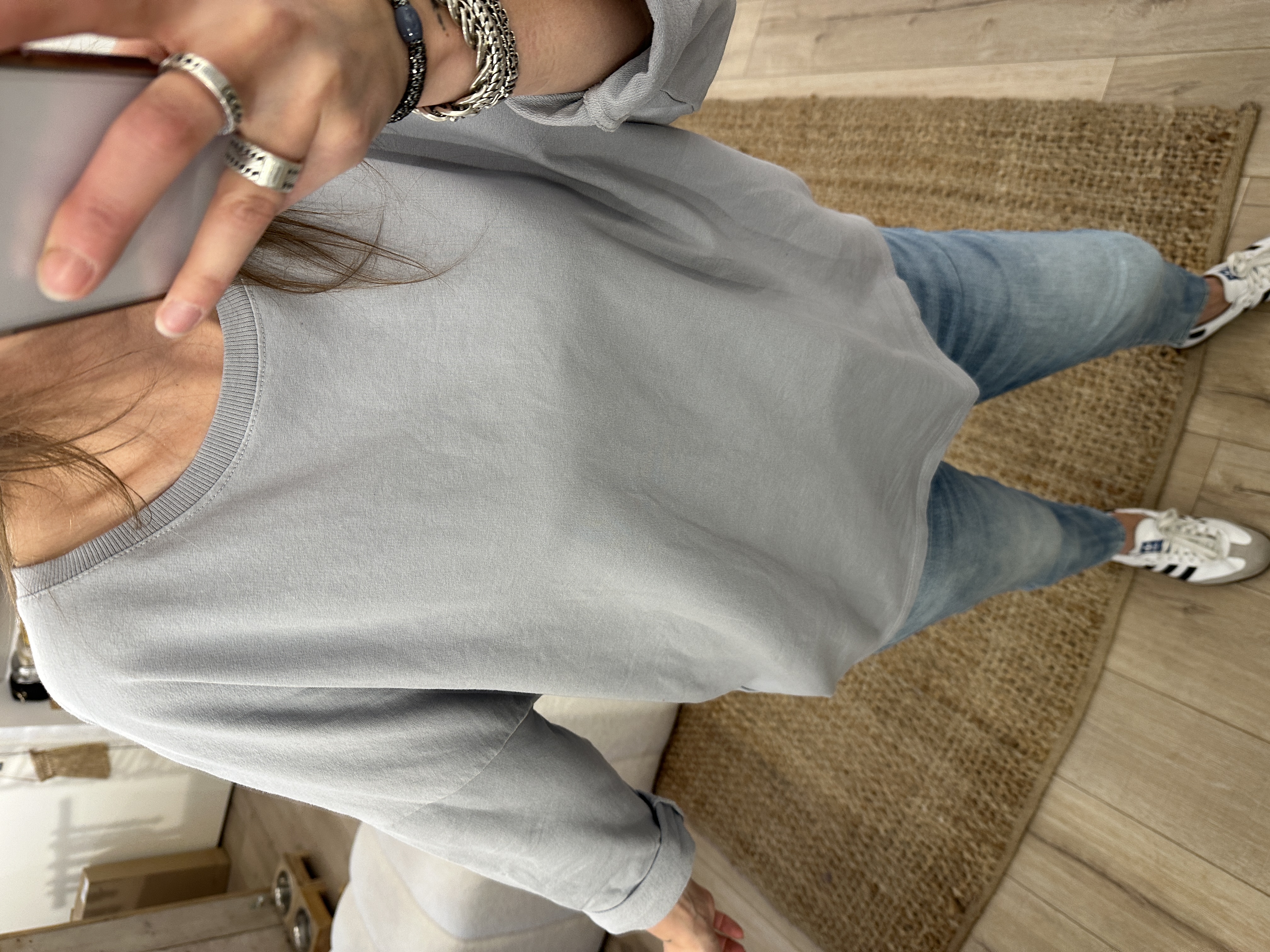 Loose longsleeve - light grey