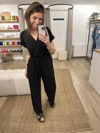 Basic jumpsuit Azzurro - black