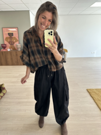 Parachut cord pants - black