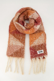 Big colour scarf - red/orange