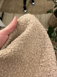 Bouclé poncho - beige