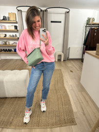 Malibu pull Azzurro - pink light