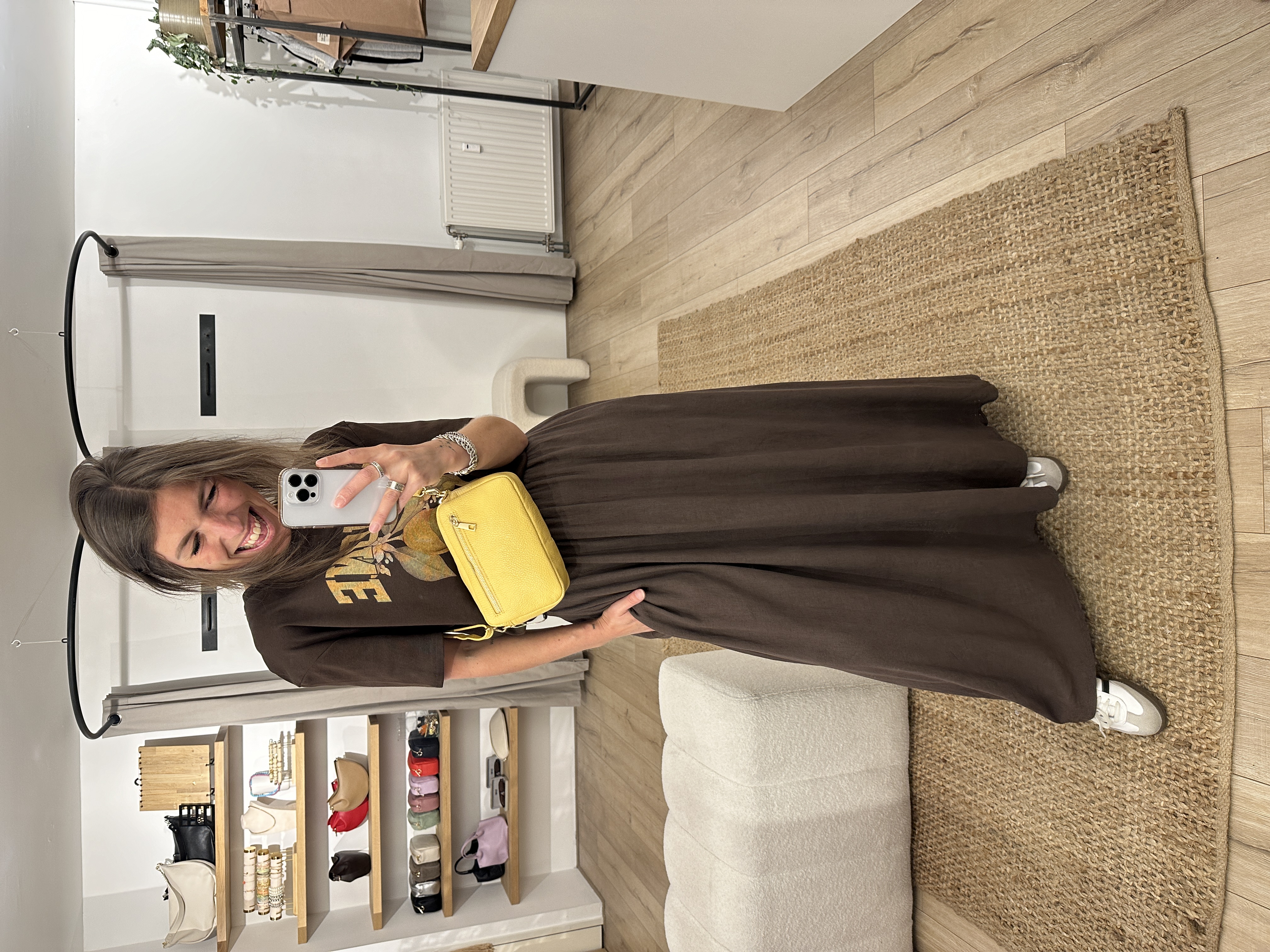 Maxi skirt Ambika - dark brown