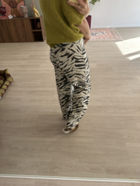 Print barrel jeans Laulia - naturel