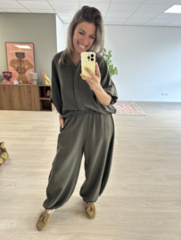 Autumn balloon pants - army green