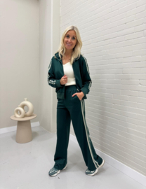 Stripe jacket Azzurro - dark green