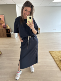 Comfy soft skirt set - dark blue
