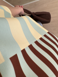 Double stripe wide shortsleeve - yellow