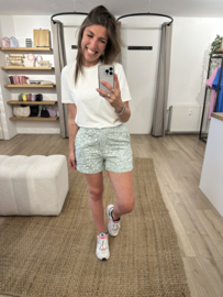 Flower short Azzurro - green