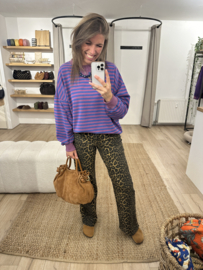 Stripe sweater pull Azzurro - purple/blue