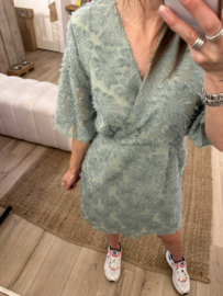 Chique short dress Azzurro - green