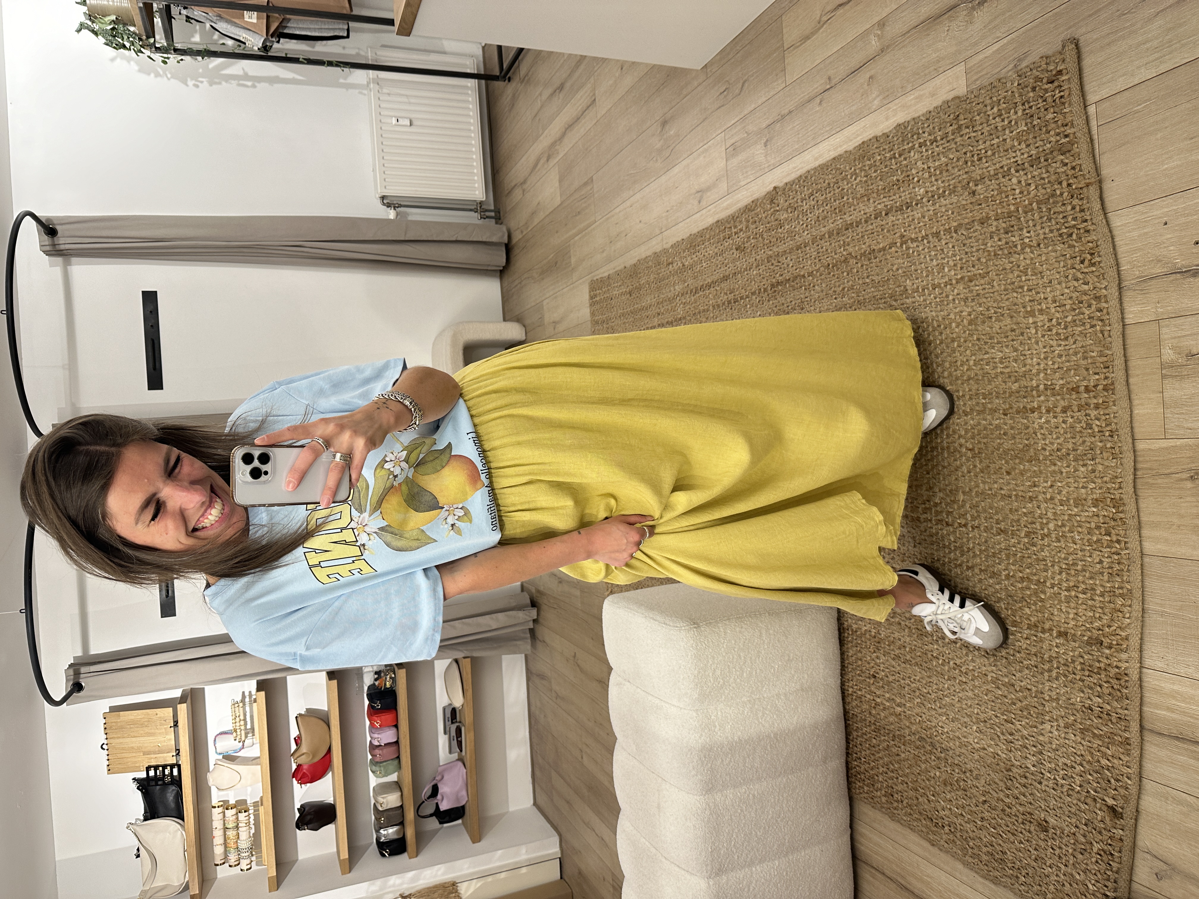 Maxi skirt Ambika - yellow