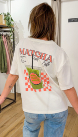 Matcha tee Ambika - white